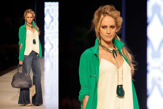 El verde, el color de las pasarelas
