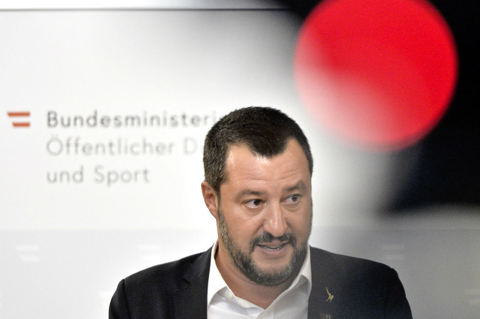 El ministro italiano del Interior y ultraderechista, Matteo Salvini, ha sido un ferviente opositor de la migración en Europa. / AFP