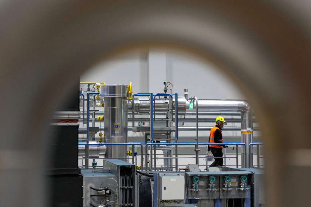 Foto que muestra una instalación por la que se transporta gas natural.