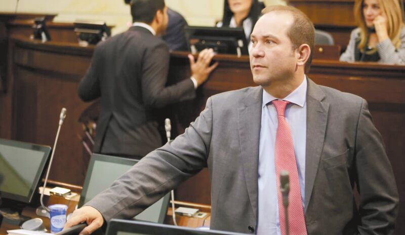 Lidio García ganó protagonismo en las discusiones de las objeciones a la JEP, cuando tuvo un fuerte cruce verbal con el expresidente Uribe. / Leonardo Vargas