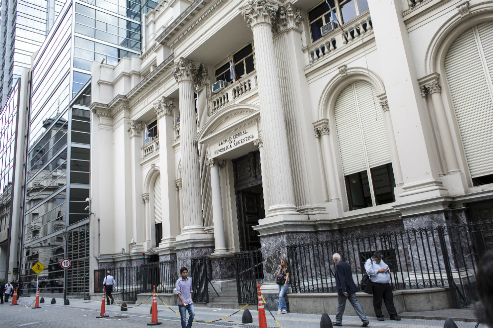 Banco central de Argentina. / Bloomberg News