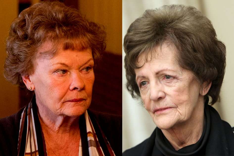 Por su interpretación de Philomena Lee (d), Judi Dench (i) es candidata al Óscar.