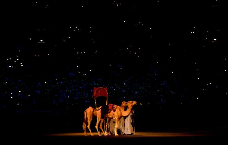 Al Khor (Qatar), 20/11/2022.- A scene of the opening ceremony prior the FIFA World Cup 2022 group A Opening Match between Qatar and Ecuador at Al Bayt Stadium in Al Khor, Qatar, 20 November 2022. (Mundial de Fútbol, Catar) EFE/EPA/Noushad Thekkayil
