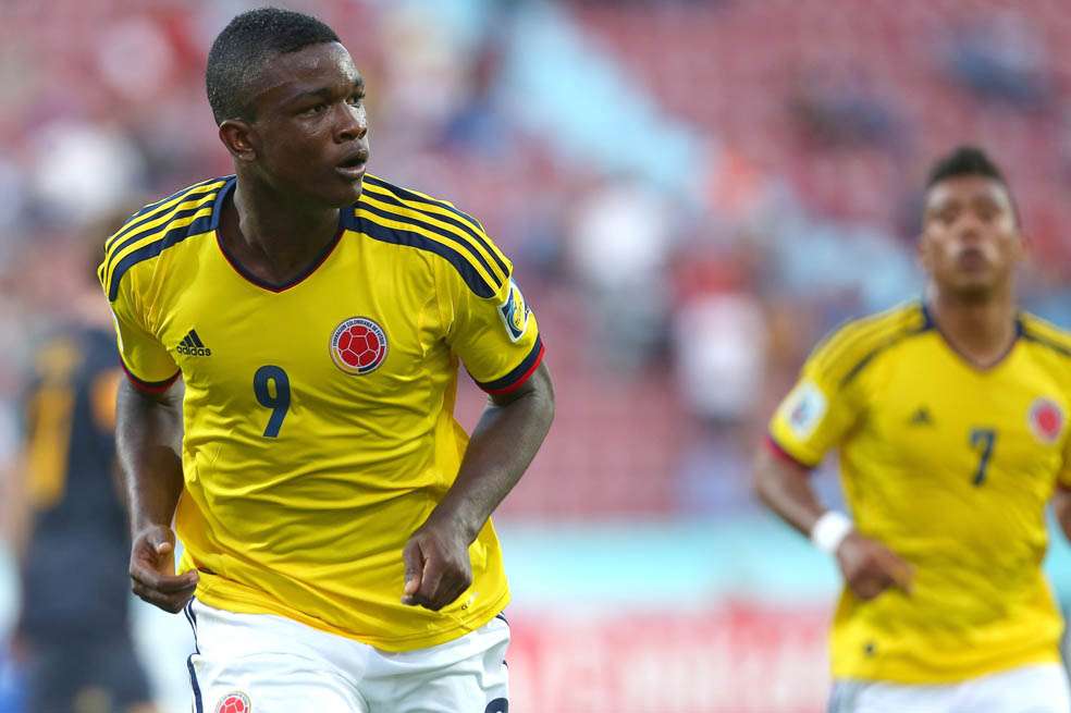 John Córdoba, el autor del gol en el partido frente a Australia y quien hoy será titular frente a Turquía. / AFP