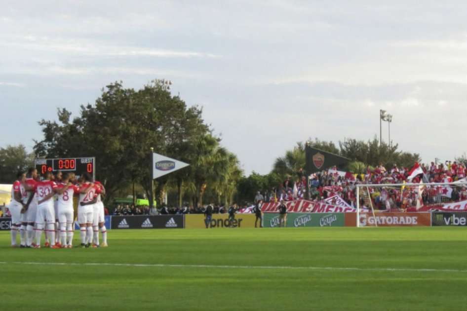 Independiente Santa Fe previo al partido contra el Leverkusen Foto: http://independientesantafe.co/