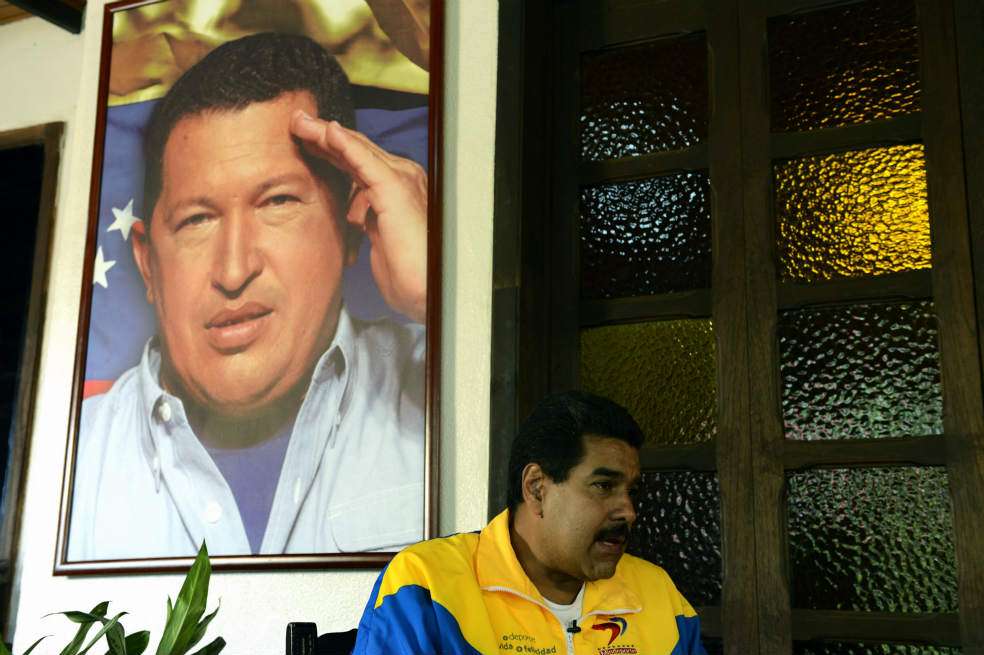 El presidente encargado Nicolás Maduro dice que la seguridad es su tema prioritario. / AFP