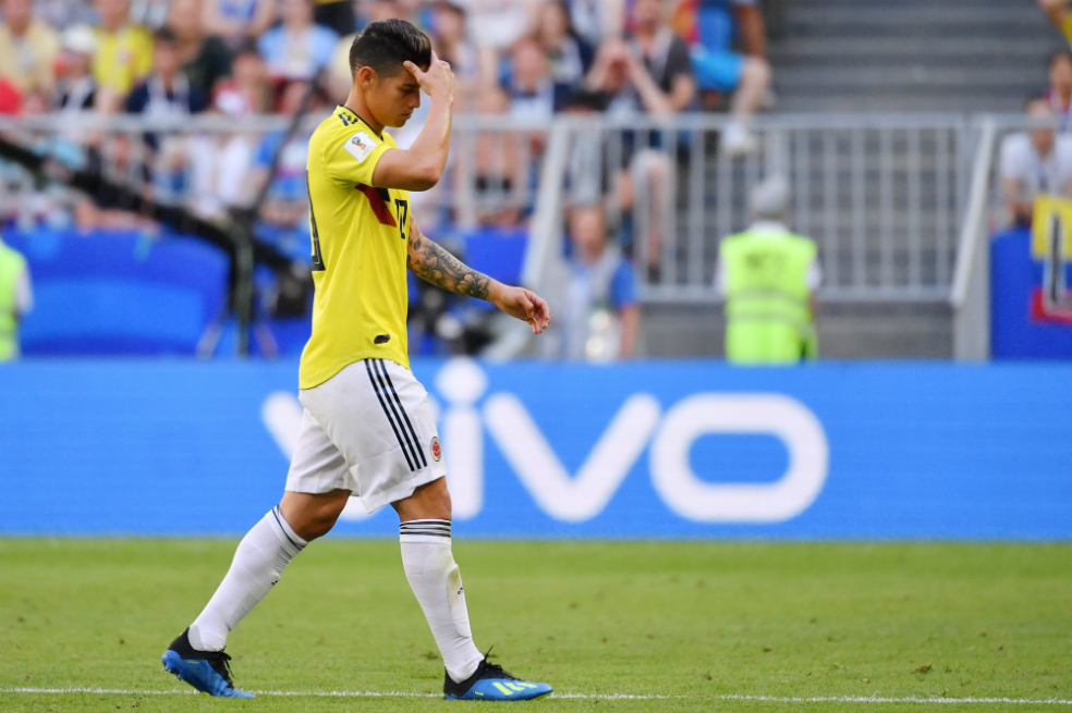 El volante fue sustituido por Luis Fernando Muriel en el duelo de este jueves ante Senegal. / AFP