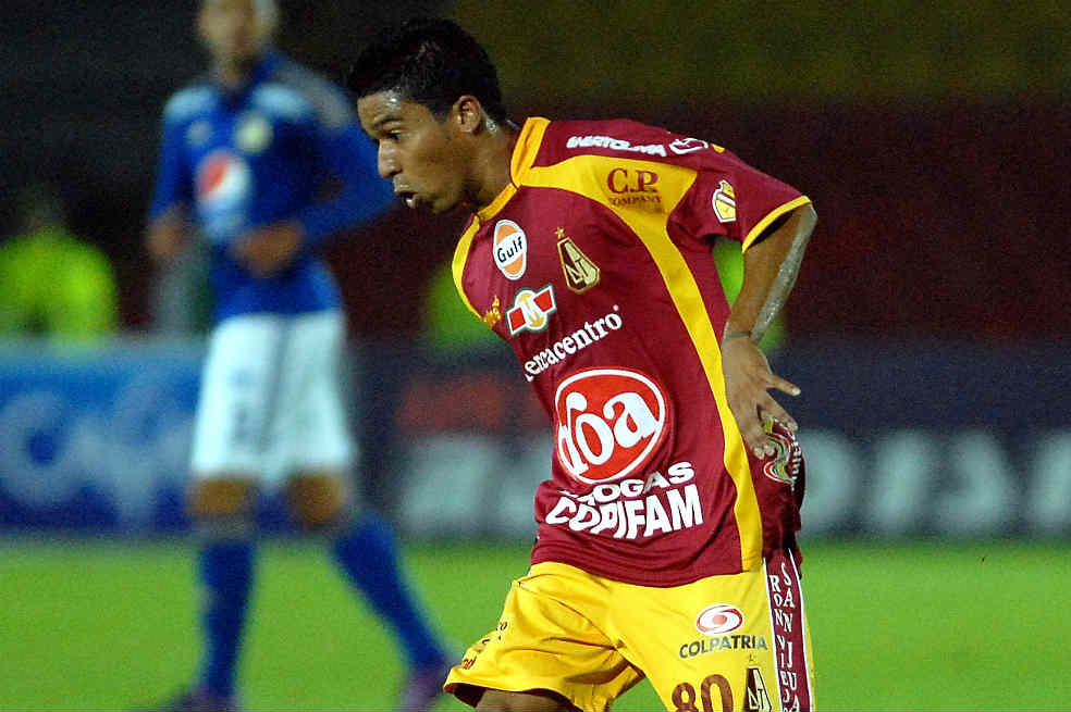 El volante de creación Cristian Marrugo no jugará mañana, por lesión, en el partido Tolima-Júnior por el cuadrangular A. / Luis Ángel