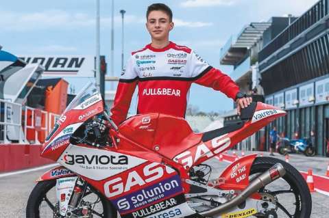 David Alonso, con la mente puesta en llegar al Campeonato Mundial de MotoGP
