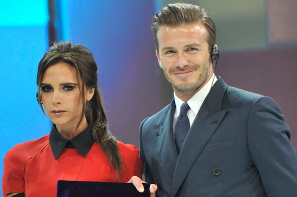 Victoria y David Beckham.