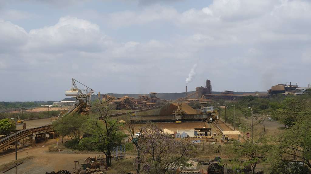 Panorámica de la planta de explotación de ferroniquel de Cerro Matoso, en marzo de 2023.
