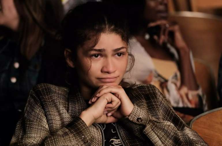Zendaya interpretando a Rue en "Euphoria".