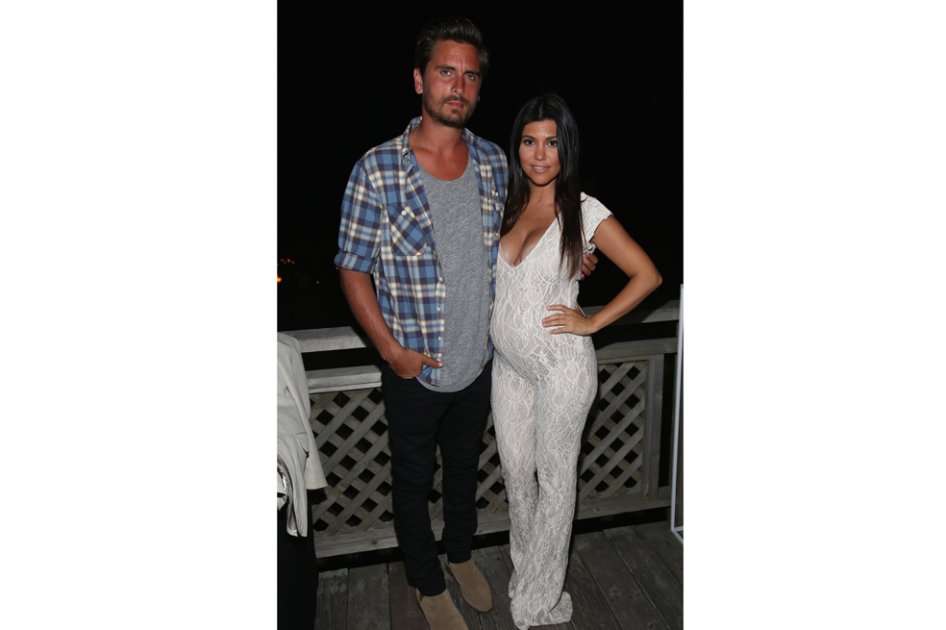 Kourtney Kardashian su su esposo, Scott Disick.