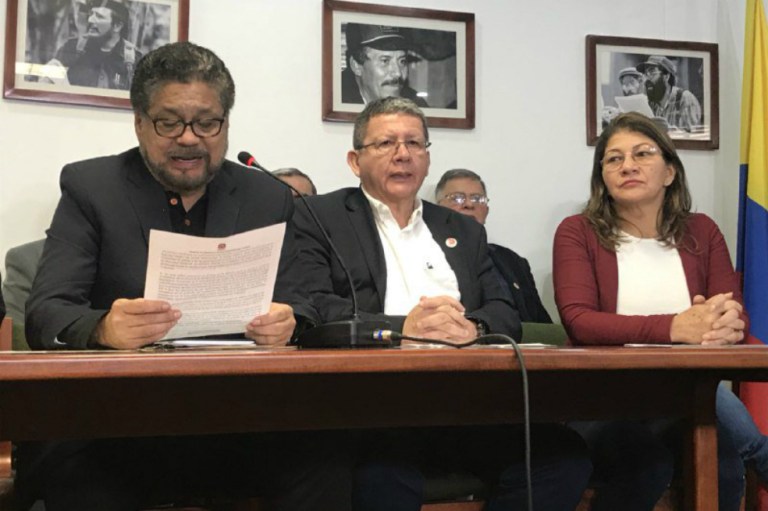 Farc dicen que captura de Santrich pone en riesgo el proceso de paz