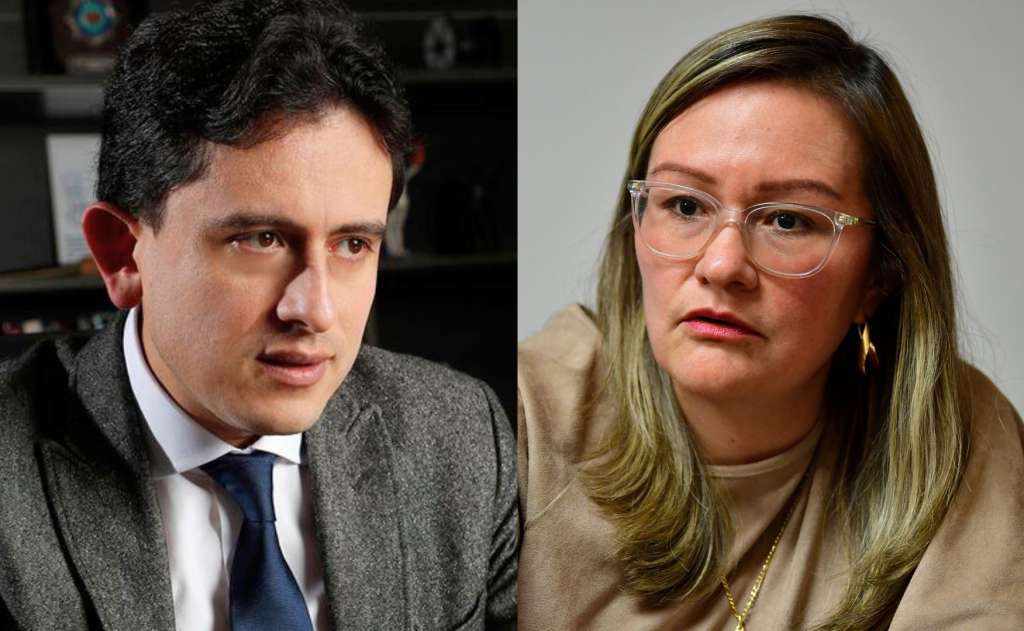 Luis Carlos Reyes y Cielo Rusinque, quien llegará al Mincomercio como encargada.