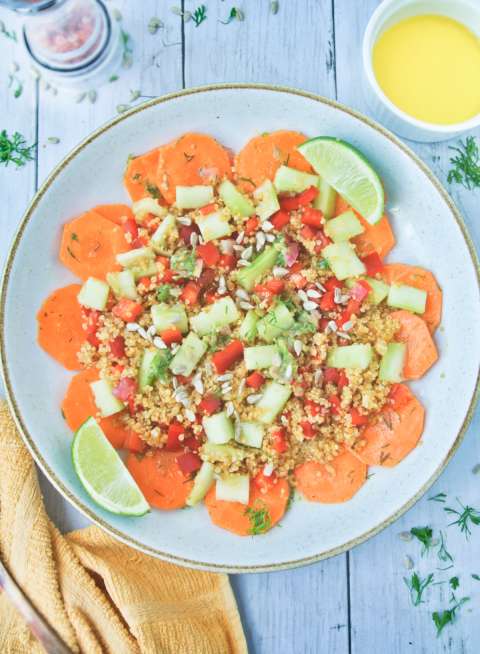 Así se prepara una deliciosa ensalada con quinua