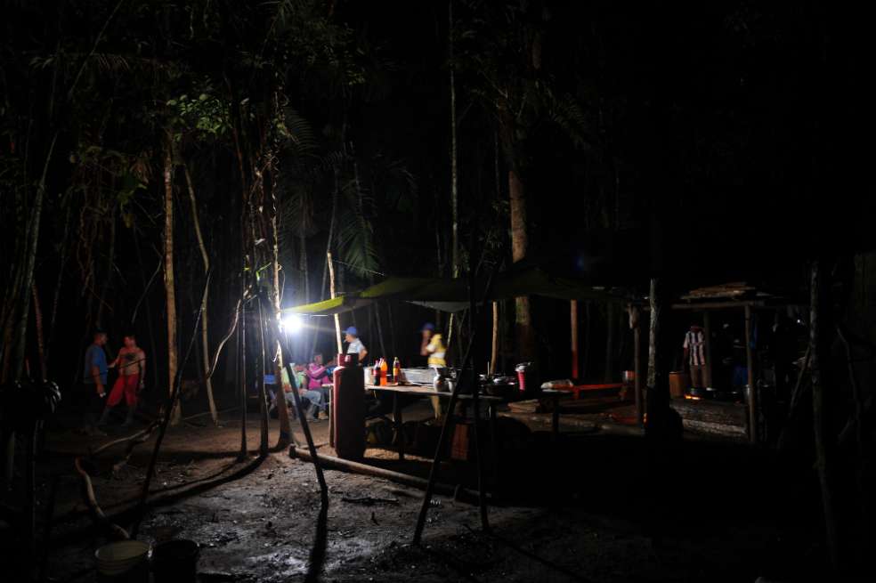 Campamento de recepción en la zona veredal de Charras (Guaviare), donde se concentran 300 guerrilleros. / / Fotos: Mauricio Alvarado.