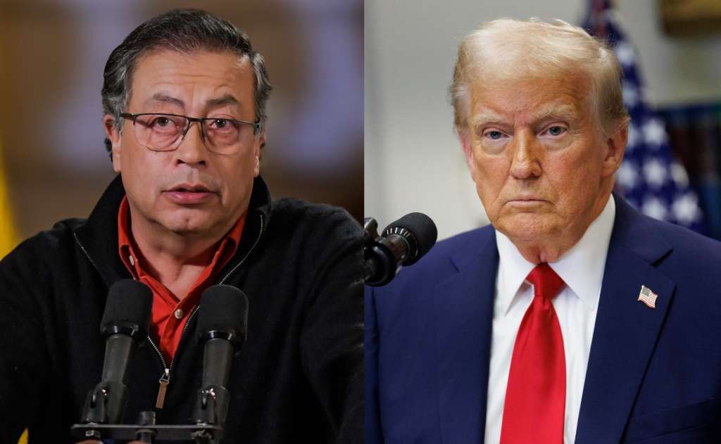Presidentes Gustavo Petro y Donald Trump.