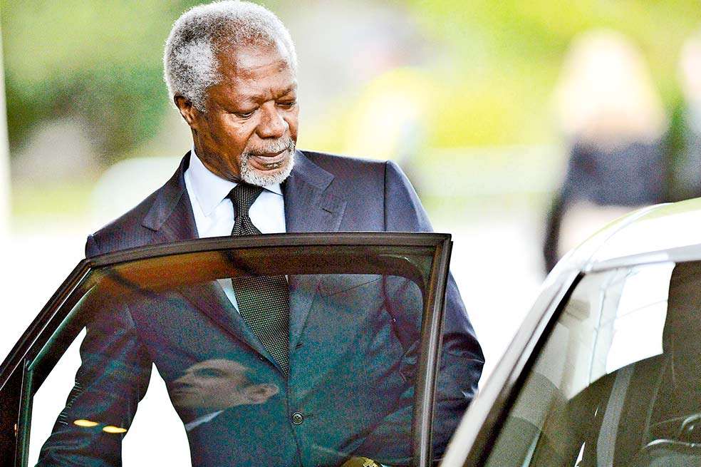 Kofi Annan, en Ginebra (Suiza). Fue el séptimo Secretario General de las Naciones Unidas, cargo que ocupó entre 1997 y 2006. / EFE