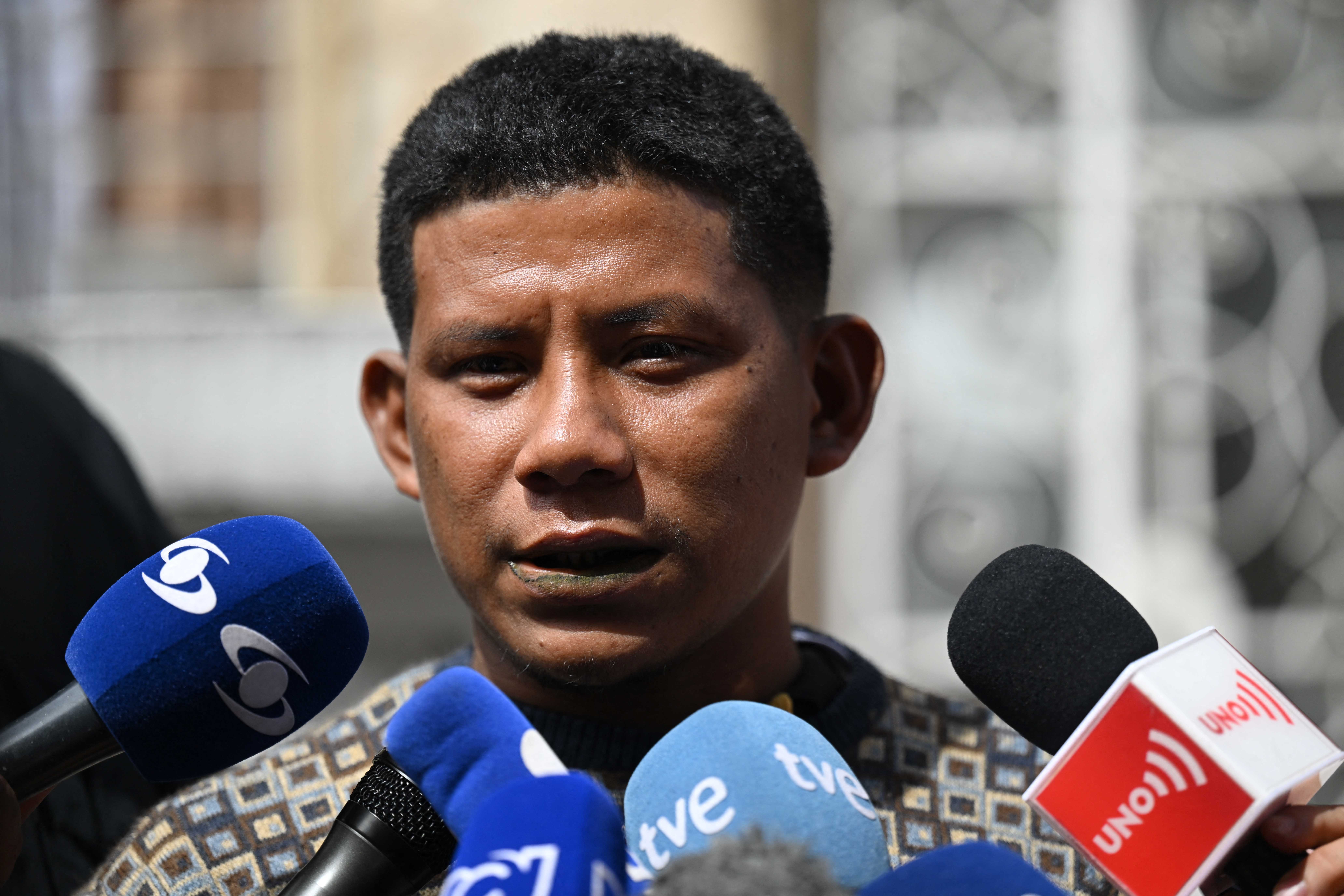 Manuel Ranoque, padre de los cuatro niños rescatados en la selva del Guaviare.