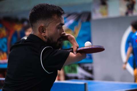 David Cucaita: los castillos en el aire de un tenista de mesa que sueña con los paralímpicos