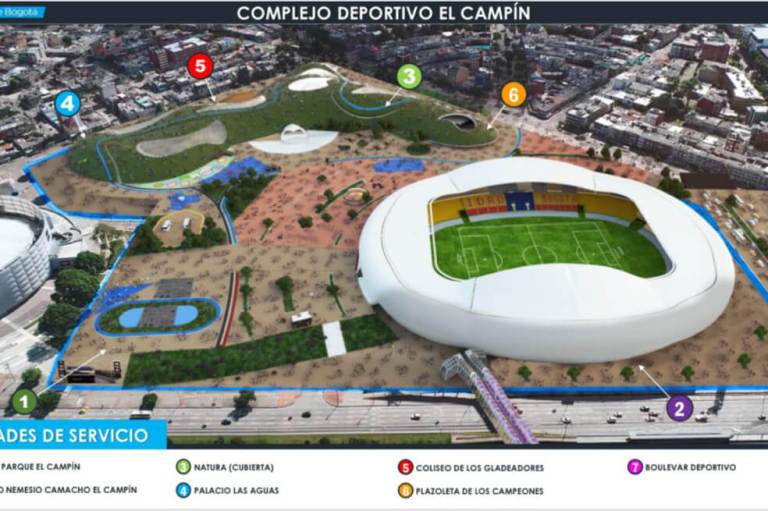 Este es el proyecto de remodelación del estadio ‘El Campín’