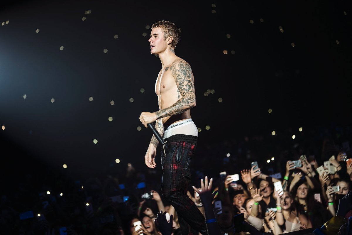 Justin Bieber durante uno de sus conciertos del 'Purpose Tour'. / Foto de la cuenta oficial @justinbieber
