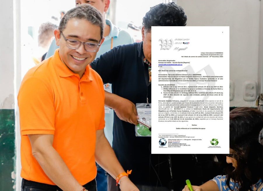 Rafael Martínez, elegido como gobernador del Magdalena.
