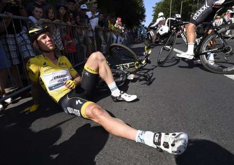 Tony Martin se fracturó la clavícula y dijo adiós al Tour de Francia