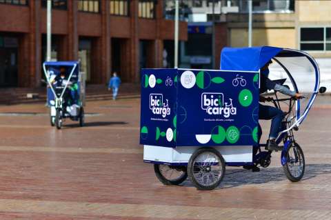 Bicicletas eléctricas serán usadas como transporte de carga en Bogotá