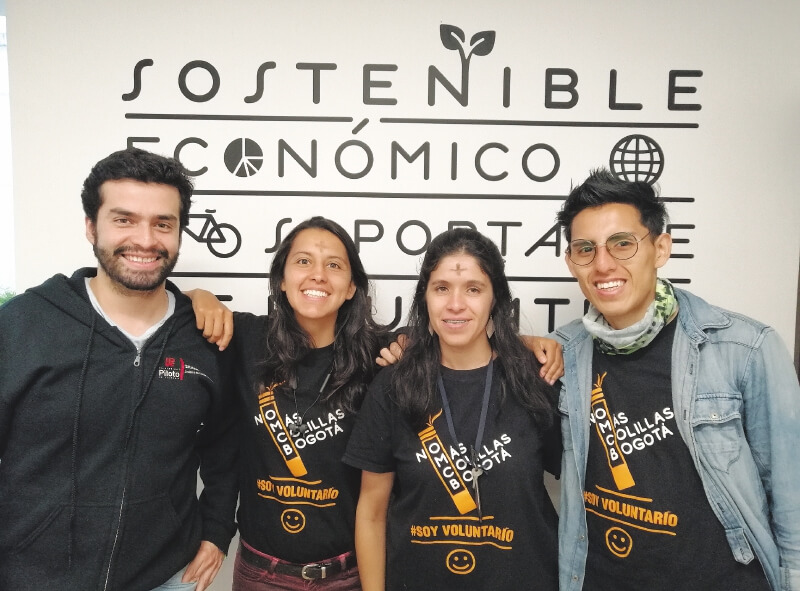 El año pasado, “No más colillas Bogotá” capacitó a cerca de 60 voluntarios en temas relacionados con la transformación de colillas. / “No más colillas Bogotá”