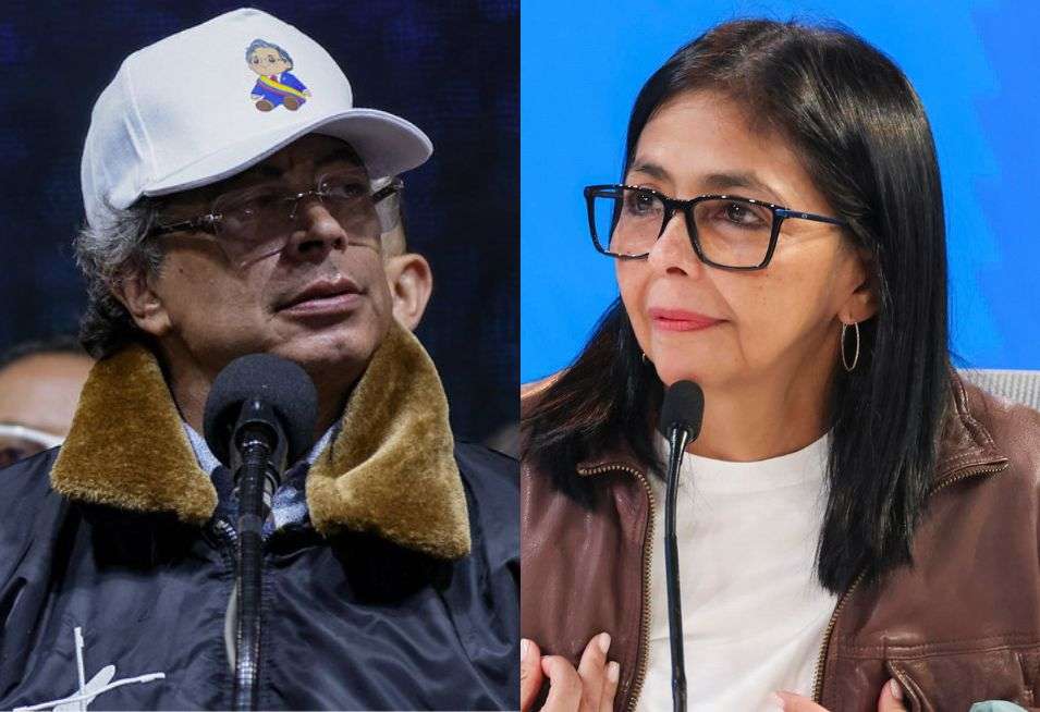 Delcy Rodríguez visitará Colombia para reunirse con Gustavo Petro.