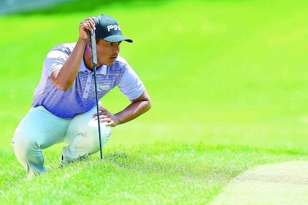 Juan Sebastián Muñoz, golfista colombiano. / AFP