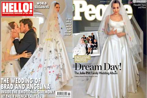 Angelina Jolie y Brad Pitt comparten pormenores de su boda