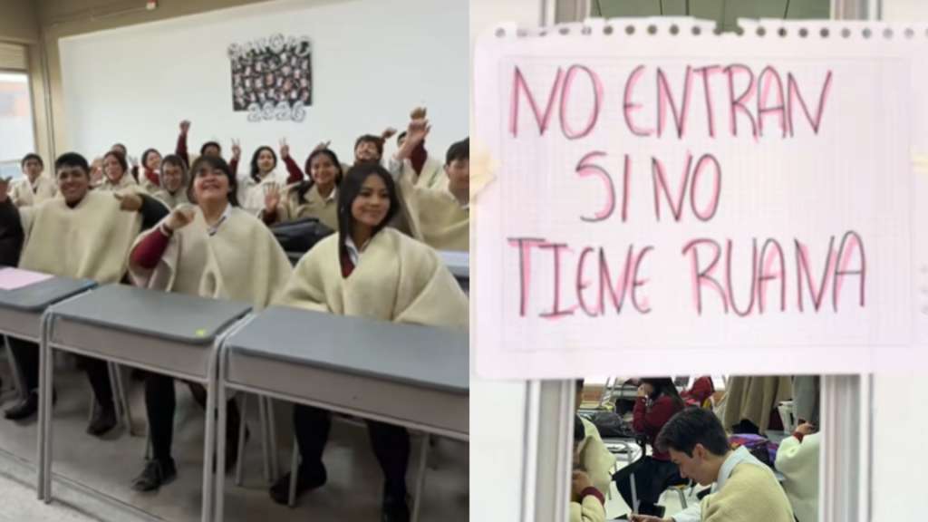La iniciativa de los alumnos del Colegio Nacionalizado de Samacá se viralizó por resaltar una prenda emblemática de Boyacá.