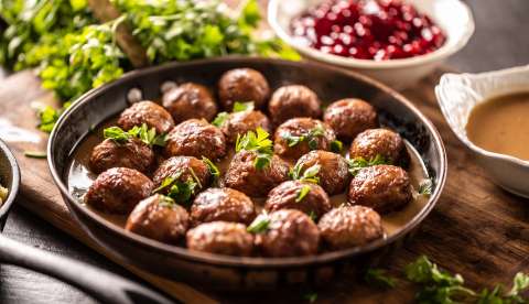Receta para hacer albóndigas suecas