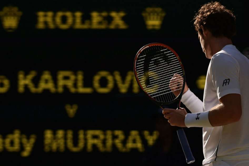 Andy Murray logró un sufrido triunfo ante Karlovic. Foto: AFP