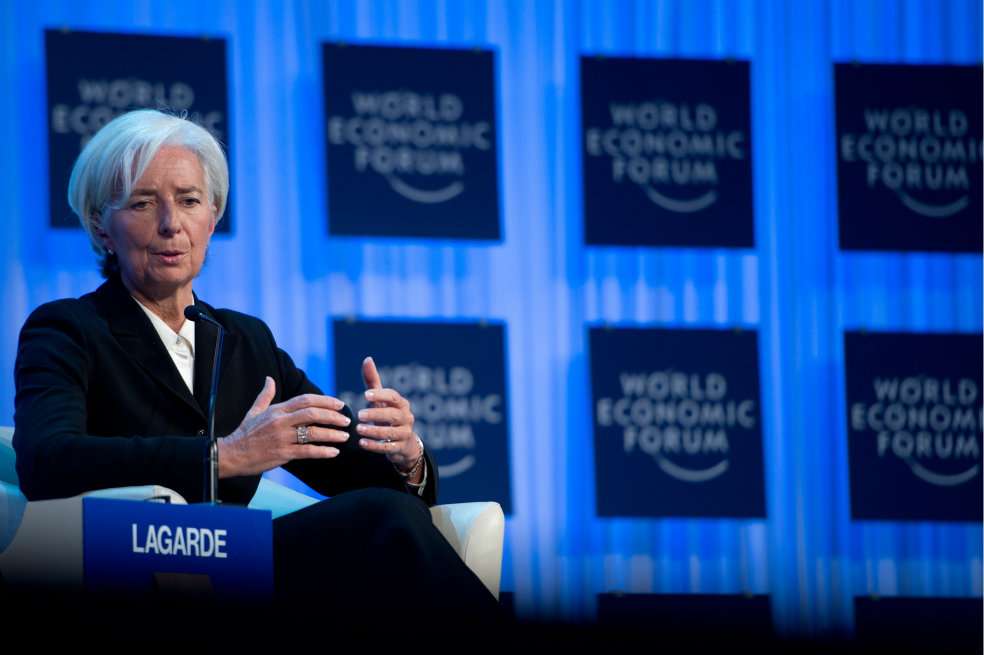 Christine Lagarde, directora del Fondo Monetario Internacional. / AFP