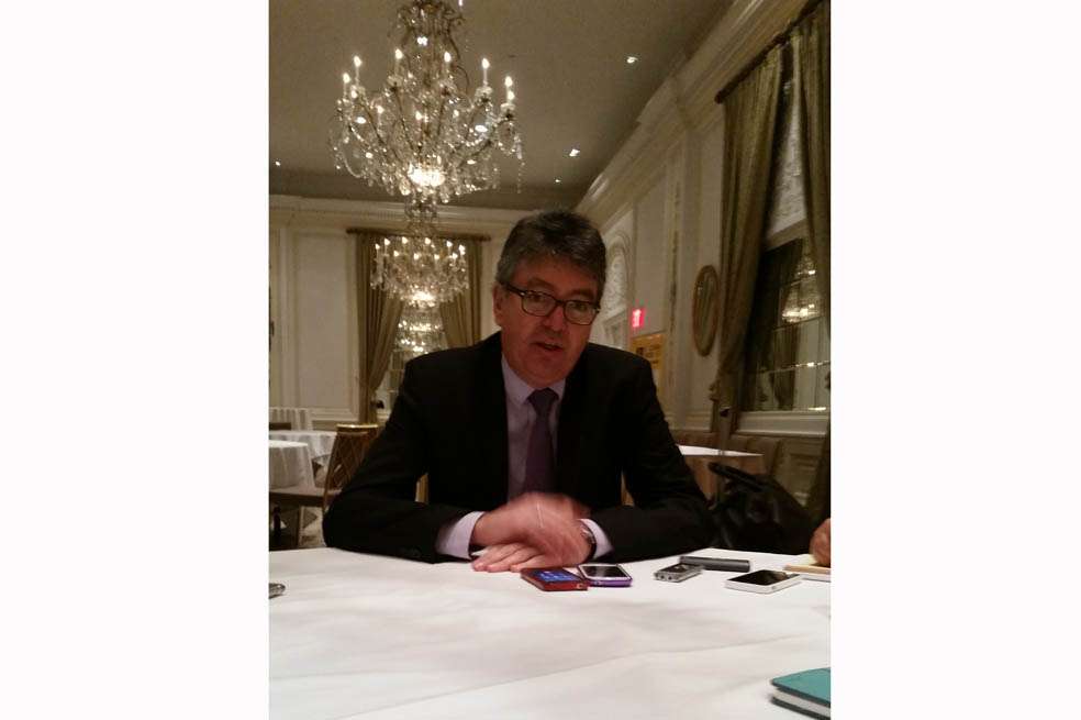 Mauricio Cárdenas, ministro de Hacienda, en el New York Palace, en Manhattan, Nueva York. / Edwin Bohórquez - El Epectador