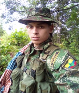 Fabián Guillermo Espinosa Arboleda, alias "Cristian Guerra" o "Cancharino", presunto responsable del reclutamiento ilícito de una menor de edad que murió en una acción militar realizada en jurisdicción de San Vicente del Caguán (Caquetá), el 29 de agosto de 2019.