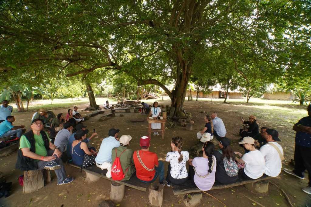 El turismo comunitario es un modelo de gestión donde los servicios turísticos son ofrecidos por una comunidad organizada, que participa, se beneficia e involucra en los diferentes eslabones de la cadena de valor.