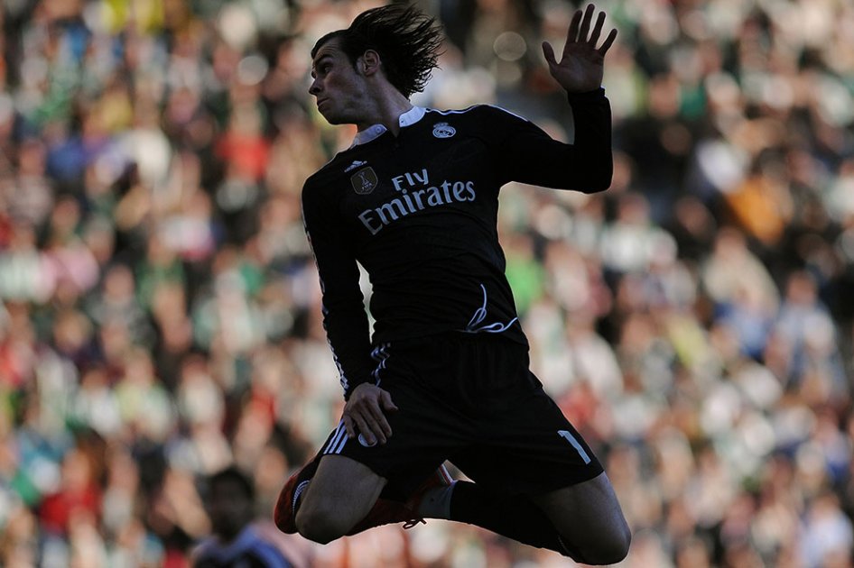 Gareth Bale en el partido en el que Real Madrid venció 2-1 a Córdoba. Foto: AFP