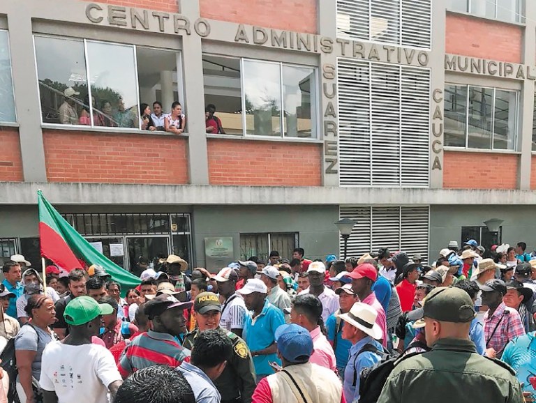 La protesta interétnica en Suárez