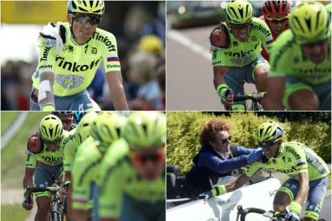 Alberto Contador y un difícil inicio en el Tour