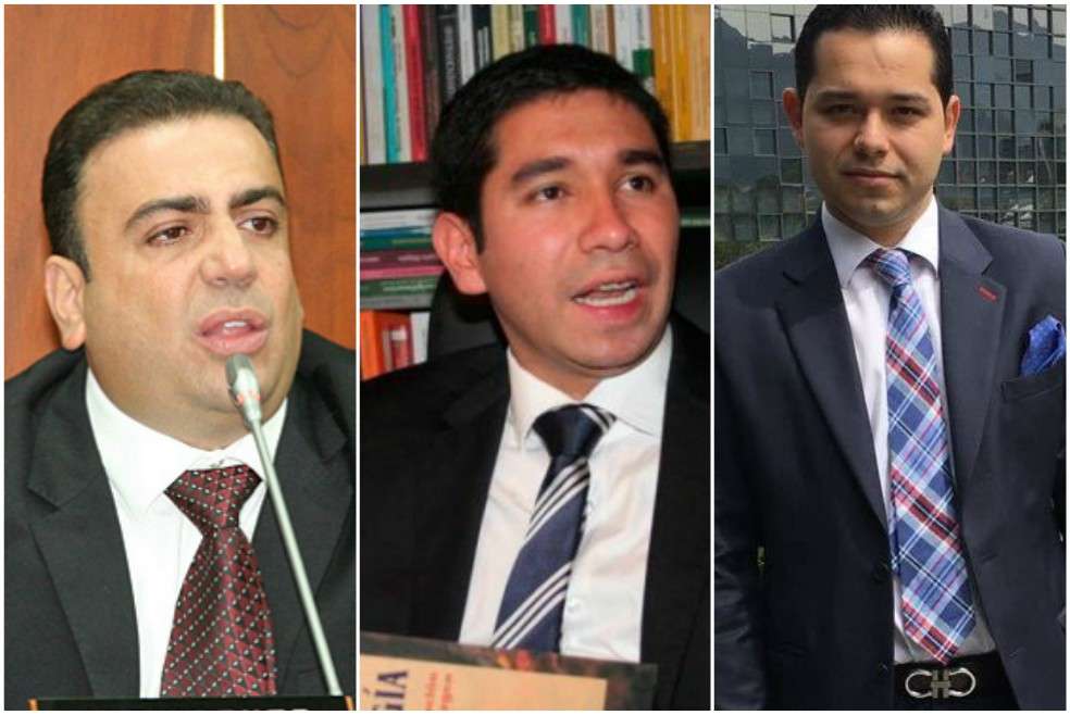 Musa Besaile, Luis Gustavo Moreno y Leonardo Pinilla. / Archivo particular.