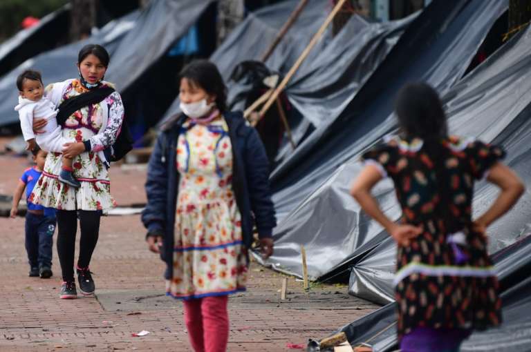 Fueron 135 familias, entre las que había 166 niños y cuatro mujeres embarazadas, que vivieron por alrededor de cuatro meses en el lugar.
