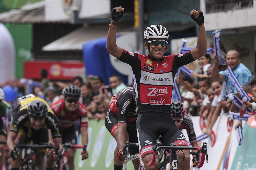 Nelson Soto, sprinter del Coldeportes Claro. / Mauricio Alvarado