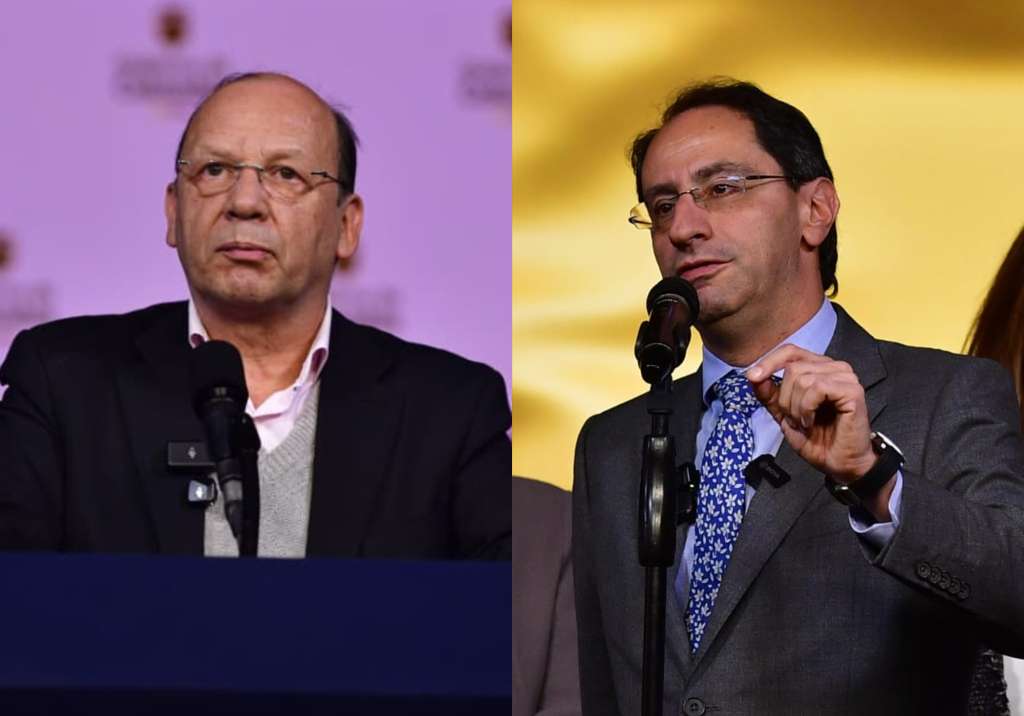 Germán Ávila y José Manuel Restrepo en empalme.