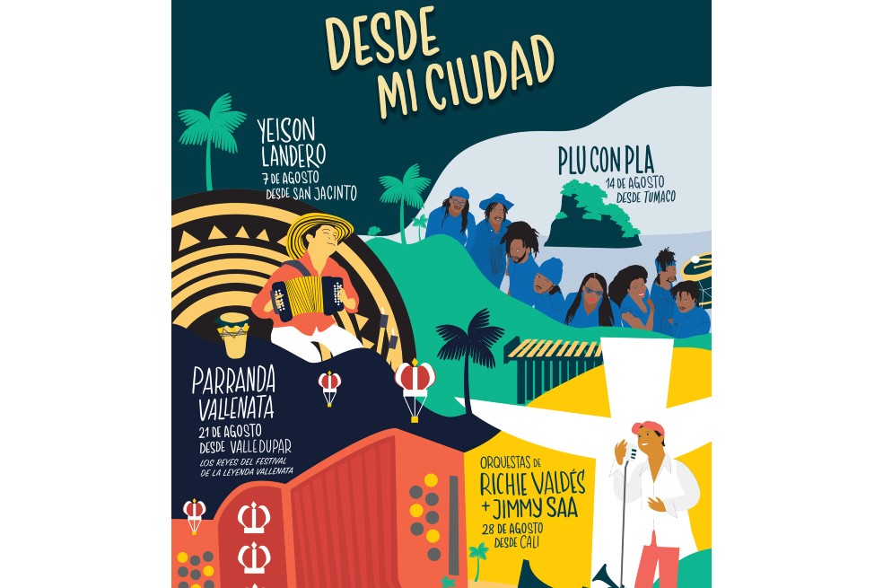 El acordeonista Yeison Landero, la agrupación Plu con Pla, los reyes del Festival Vallenato y las orquestas de salsa de Richie Valdés y Jimmy Saa presentarán lo más destacado de sus repertorios