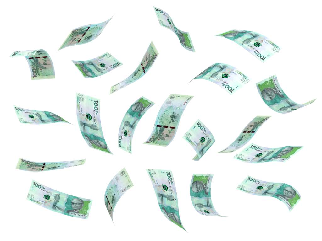 Imagen de billetes colombianos.